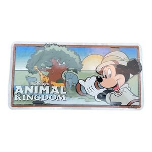 Walt Disney World Animal Kingdom Mickey Metal License Plate